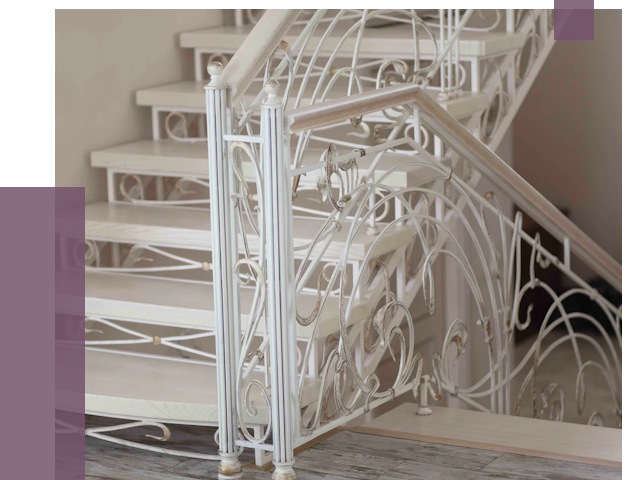 Изготовление кованых лестниц на заказ в Морозовске от 87261 руб. | ПРОЛЁТ-Мрз