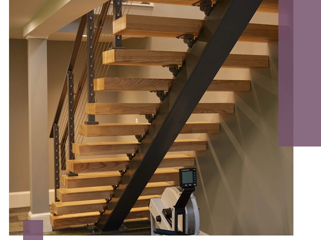 Лестницы на монокосоурах под ключ в Морозовске - изготовление и монтаж