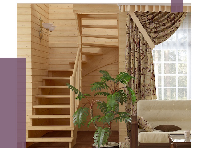 Лестницы для дачи в Морозовске от 76225 руб.  | ПРОЛЁТ-Мрз