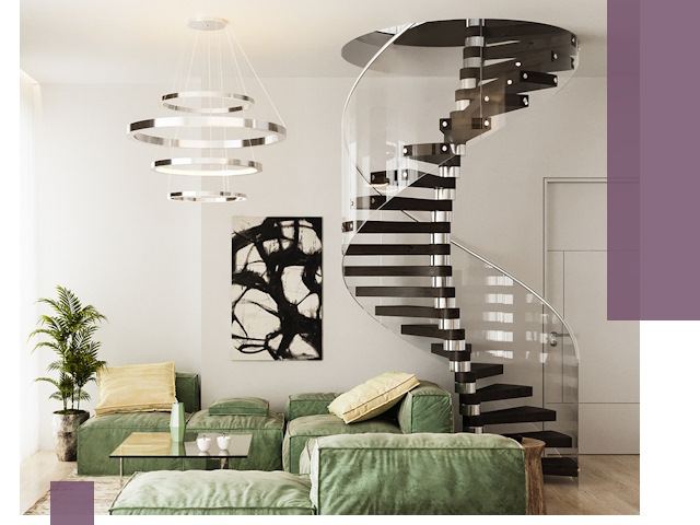 Лестницы для двухуровневой квартиры в Морозовске — изготовление и монтаж