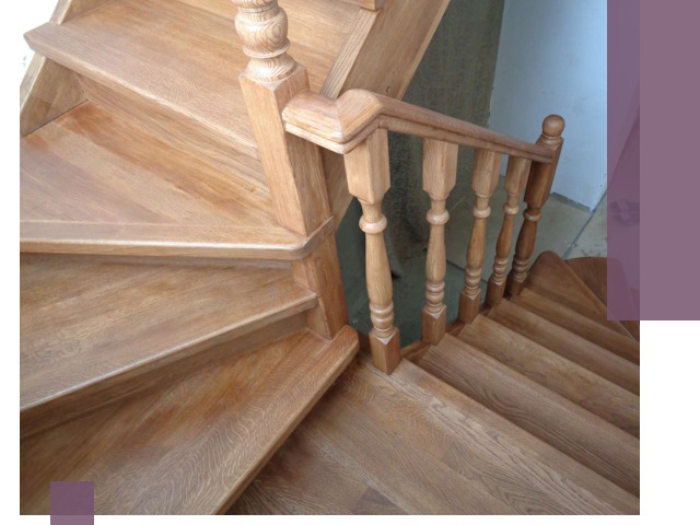 Дубовые лестницы под ключ в Морозовске: изготовление и монтаж
