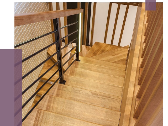 Лестницы из ясеня в Морозовске под ключ от 10061 руб. 