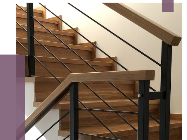 Обшивка металлической лестницы деревом в Морозовске от 4363 руб. 