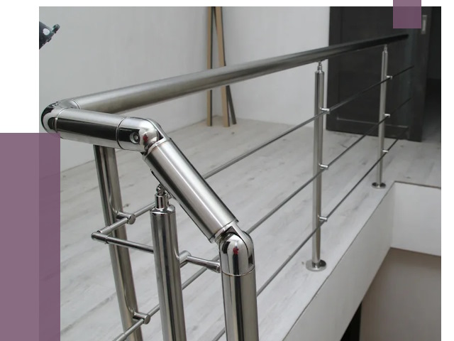 Перила из нержавеющей стали в Морозовске от 9034 руб. под ключ | ПРОЛЁТ-Мрз