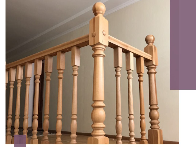 Деревянные перила на заказ в Морозовске: монтаж и изготовление