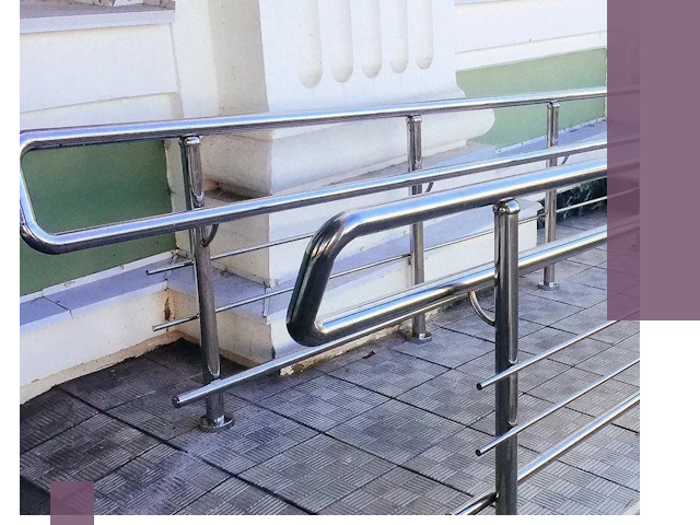 Ограждения пандусов из металла и нержавейки в Морозовске