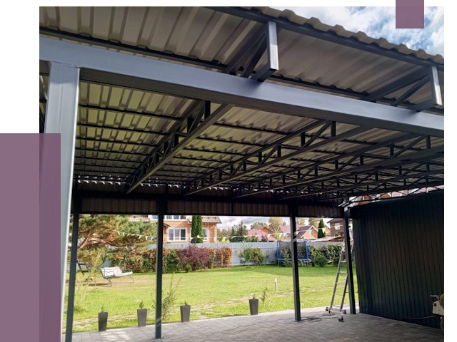 Монтаж навесов в Морозовске от 7392 руб. — установка навеса | ПРОЛЁТ-Мрз