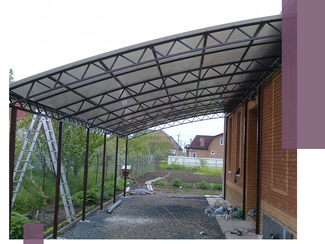 Профессиональный монтаж навесов под ключ в Морозовске