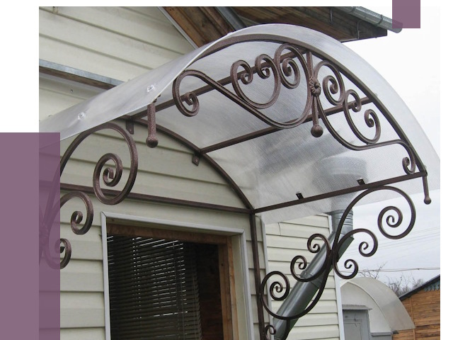 Изготовление козырьков в Морозовске от 7392 руб. — заказать | ПРОЛЁТ-Мрз