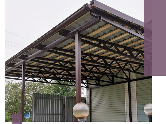 Навесы под ключ в Морозовске: изготовление, монтаж и гарантия
