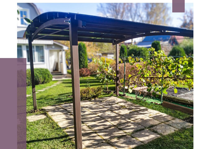 Навесы для дачи в Морозовске от 12781 руб. под ключ — ПРОЛЁТ-Мрз