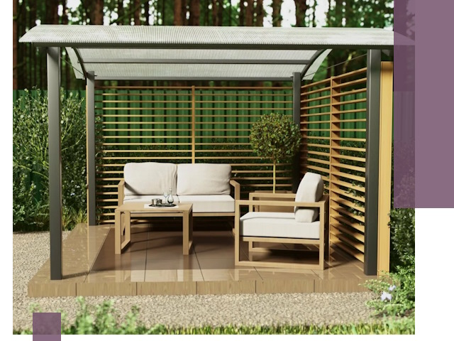 Навесы для дачи в Морозовске: изготовление, монтаж и демонтаж