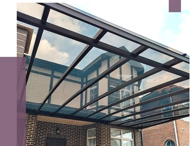 Навесы из поликарбоната в Морозовске от 8644 руб. под ключ — ПРОЛЁТ-Мрз