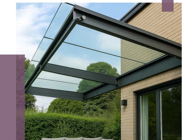 Стеклянные навесы и козырьки в Морозовске от 12319 руб.