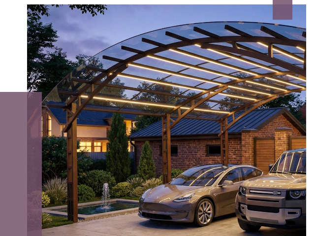 Металлические навесы в Морозовске от 12730 руб. под ключ — ПРОЛЁТ-Мрз