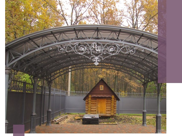 Кованые навесы премиум-класса под заказ в Морозовске