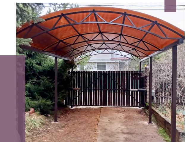 Арочные навесы в Морозовске от 12781 руб. — изготовление и монтаж | ПРОЛЁТ-Мрз