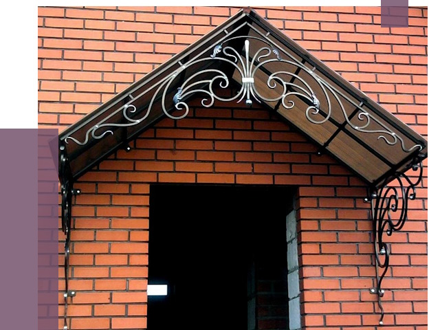Металлические козырьки в Морозовске от 10728 руб. 