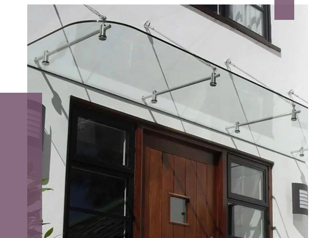 Стеклянные козырьки в Морозовске от 18992 руб. | ПРОЛЁТ-Мрз