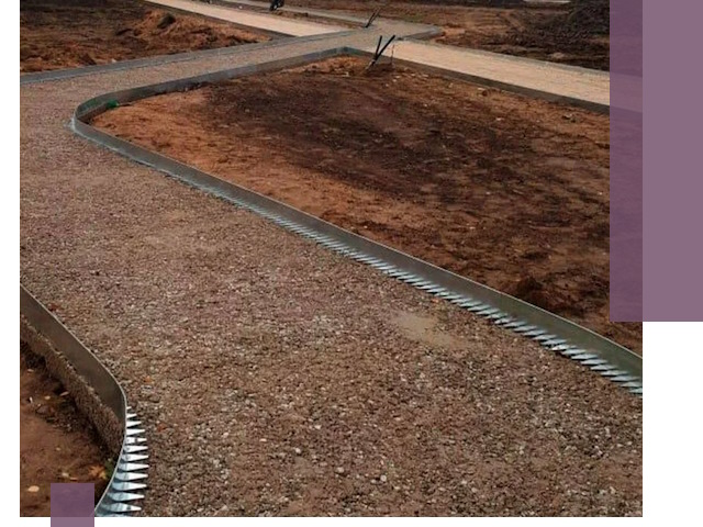 Металлические бордюры под ключ в Морозовске — изготовление и монтаж