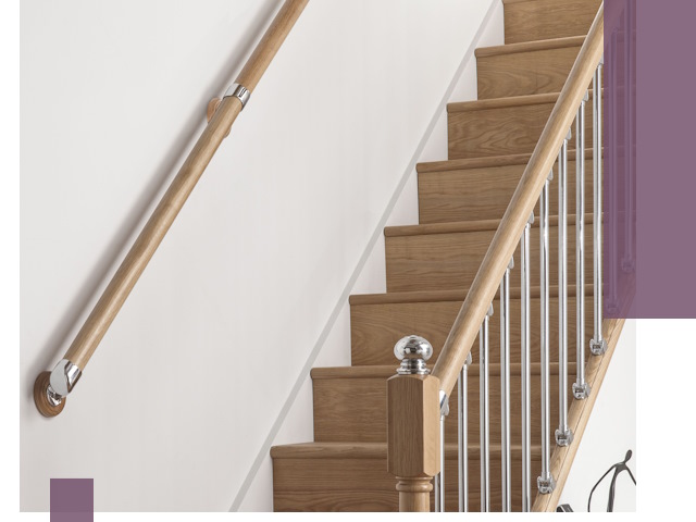 Пристенные поручни из стали и нержавейки под монтаж в Морозовске